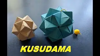 Легкая кусудама из бумаги оригами | Easy paper kusudama