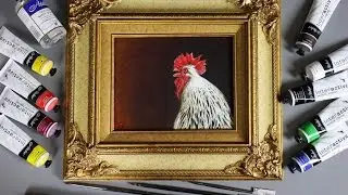 Chicken Acrylic Painting Tutorial - Atelier Interactive Paint Review - Sussex Chicken