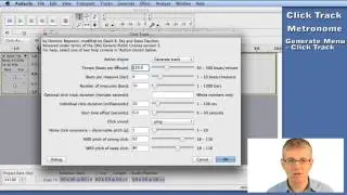 19 Click Track - Video Guide to Audacity