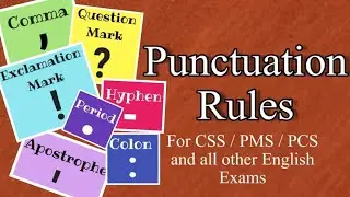 Punctuation Rules | English Punctuation Rules in Urdu / Hindi | Punctuation Rules in Englsih Part 1