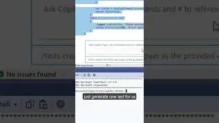 Using the Slash test command in GitHub Copilot for Visual Studio #githubcopilot #visualstudio
