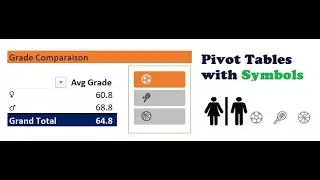 007. Excel Pivot SLICER with ICONS - Impress your Boss!