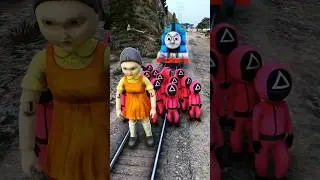 GTA V: SQUAD GAME VS THOMAS THE TRAIN #shorts
