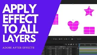 How to Apply Effects to All layers in After Effects Using The Adjustment Layer