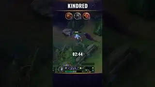 Kindred FULL Jungle Clear No Leash! Season 12 LoL #shorts