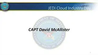 JEDI Cloud Industry Day slides