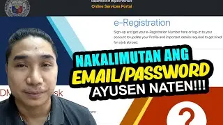 Paano Ayusen ang OEC online sa Popsbam | Nakalimutan ang email password account recovery poea