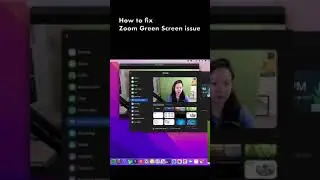 Zoom with green screen not working? Try this.