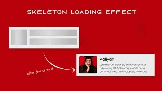 Skeleton Loading Effect CSS | Loading Placeholder Effect in HTML CSS