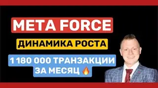 Динамика роста Meta force 1180000 Транзакций за месяц Обзор смарт контракта