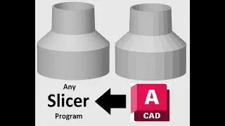 Smooth surface in Autocad 3D for 3D Printing