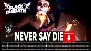 【BLACK SABBATH】[ Never Say Die ] cover by Masuka | LESSON | GUITAR TAB