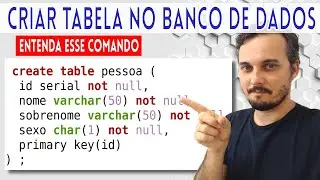 Criar Tabela no Banco de Dados | SQL | CREATE TABLE