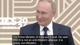 Putin: China's Economic Growth is Unstoppable and Russia is a Key Partner through BRICS - Eng Subs