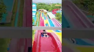 Fun at the 🥱😲💦water park running trampoline #Assument #waterpark #viralvideo #youtubeshorts #shorts