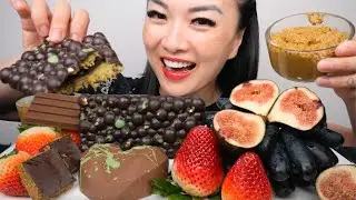 I TRIED MAKING DUBAI CHOCOLATE (ASMR CHOCOLATE FRUIT PLATTER EATING SOUNDS) NO TALKING | SAS-ASMR