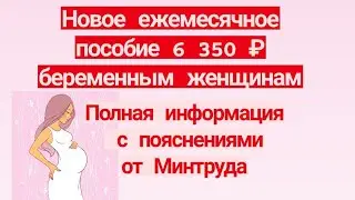 Новое ежемесячное пособие 6350 р беременным женщинам с 1 июля. Полная информация