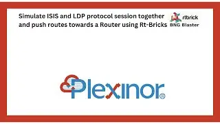 Simulate ISIS and LDP protocol session together and push routes towards a Router using Rt-Bricks.