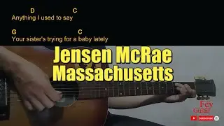 Jensen McRae - Massachusetts Guitar Chords cover