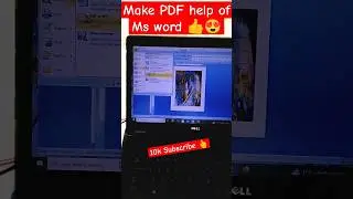 How to make PDF help of Ms word 👍|PDF shorts|Ms word Short video 