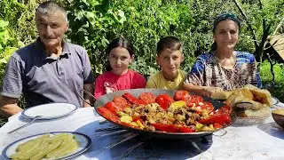 ONE DAY IN AZERBAIJANI VILLAGE - Rural Life in the Village of Azerbaijan | Village Cooking