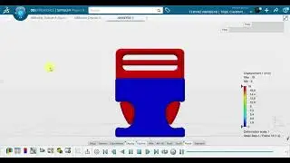 SIMULIA 3DEXPERIENCE -  Static Structural Analysis of Buckle Clip