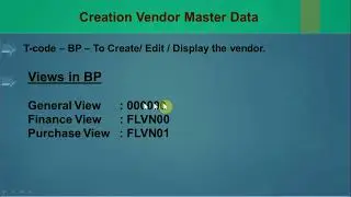 04.2) Business Partner (BP) - Vendor Creation in S4 HANA- SAP MM. #sap #sapmm #sapmmtraining