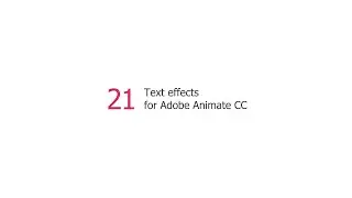 21 text Effects adobe Animate CC