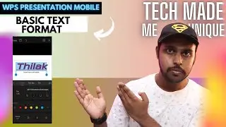 How to use basic text format option in wps presentation mobile | use basic text format option in wps