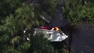 Chopper video shows boating accident on the Myakka River