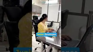 Junior Developer v/s Senior Developer😛 #shorts #funny