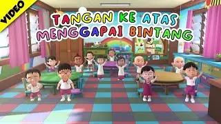 Tangan ke Atas Menggapai Bintang | Ice Breaking | Lagu Pembuka Kelas | versi upin ipin