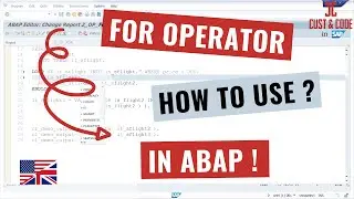 Using the FOR operator in SAP ABAP [7.40] [english]