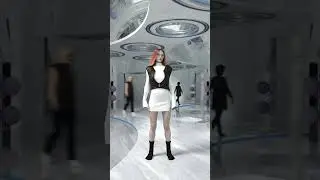 Process video of a detailed digital fashion-based 3D render. From clay planning stage → final render