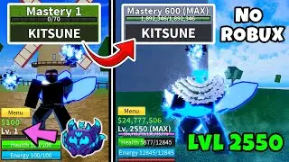 Full Body Haki "NOOB TO PRO" using *KITSUNE* Fruit without Robux | Unlocked SHARK v4 Full Awakening!