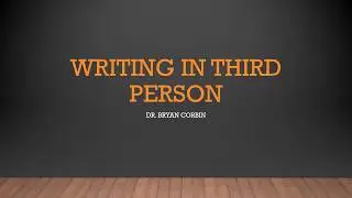 How to Write in Third Person