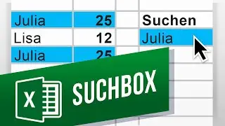 Suchfeld in Excel erstellen | Suchfunktion in Excel