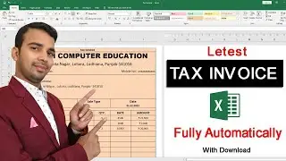 How to create tax invoice in Microsoft excel Fully Automatically