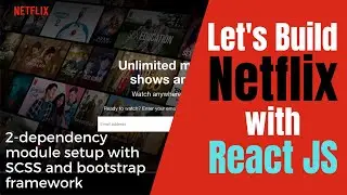 🔴 How to Build a NETFLIX Clone with REACT JS | dependency module setup with SCSS and bootstrap - #2