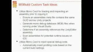 Unite 2013 - Custom Build Processes with Unity