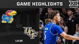 #7 Kansas vs. UCF Game Highlights | 2024-25 Big 12 Men’s Basketball