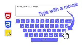 How To Build a Virtual Keyboard with HTML, CSS and JavaScript