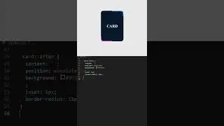 Animated Card in CSS😍#programming #coding #css #htmlcss #shorts #trending #html #animation #design