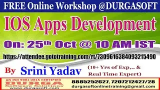 IOS APPS Development (FREE Workshop) Online Training @ DURGASOFT