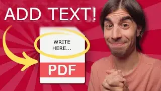 How to WRITE on a PDF | TYPE on a PDF and ADD or EDIT TEXT