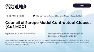 CPDP.ai 2024 - Council of Europe Model Contractual Clauses (CoE MCC)