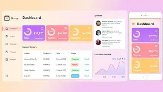 React Responsive Admin Panel Tutorial | React Admin Dashboard Template Design | For Beginners