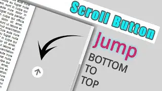 CSS Scroll Button - Jump from bottom to top | HTML & CSS Tutorial