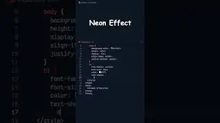 Neon text effect and Shadow HTML CSS #htmltutorial #text #buttonhovereffect #hasthemes #html #css