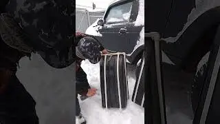 Как улучшить скольжение рыболовных саней в снегопад #shorts